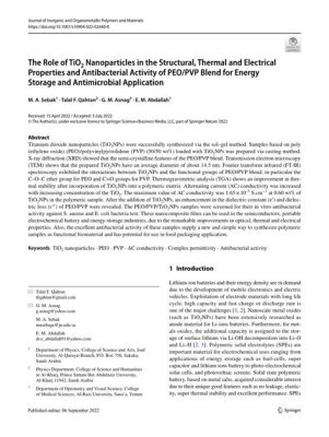 Iodine: Essential for Energy Storage Applications and Antibacterial Properties?