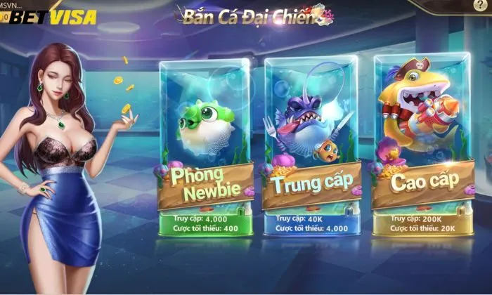 Bắn cá V8 Betvisa Sảnh game bắn cá V8 Betvisa sở hữu nhiều ưu điểm nổi bật