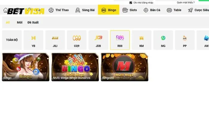 Bingo R88 Betvisa Đôi nét về tựa game Bingo R88 Betvisa
