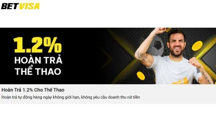 hoàn trả cho thể thao Betvisa Sự kiện hoàn trả cho thể thao Betvisa