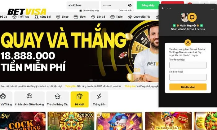Liên hệ Betvisa Giải đáp ngay trên website
